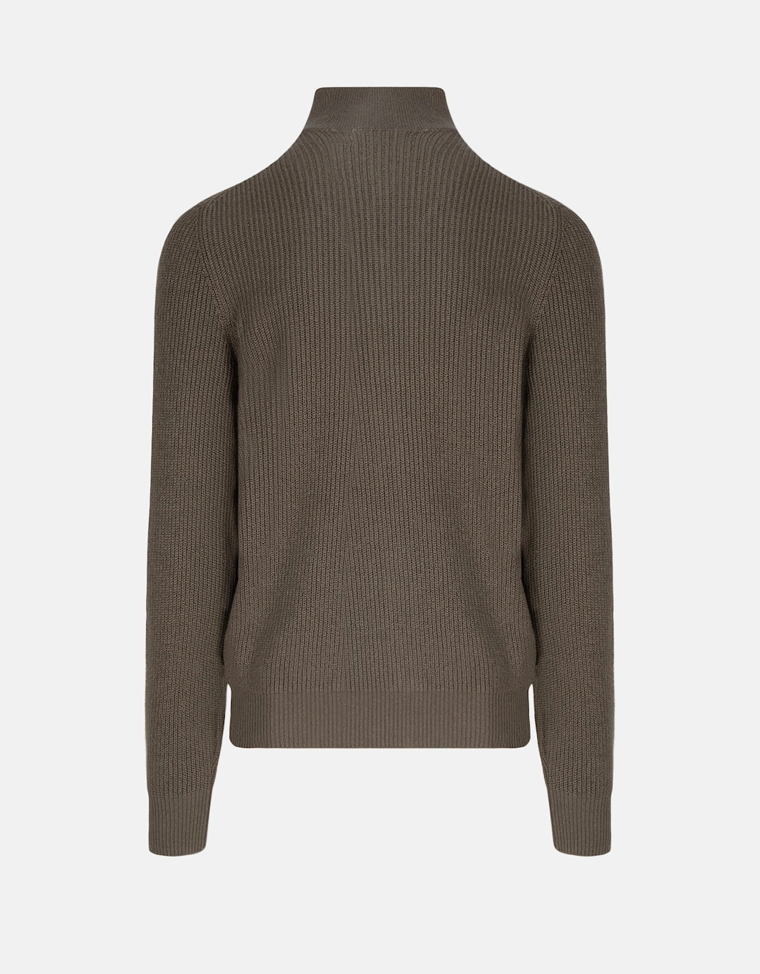 T NECK ZIP CARDIGAN