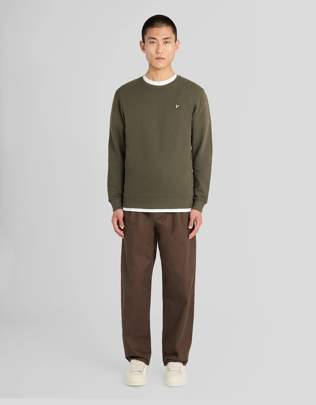 Cotton Crew Neck Sweatshirt