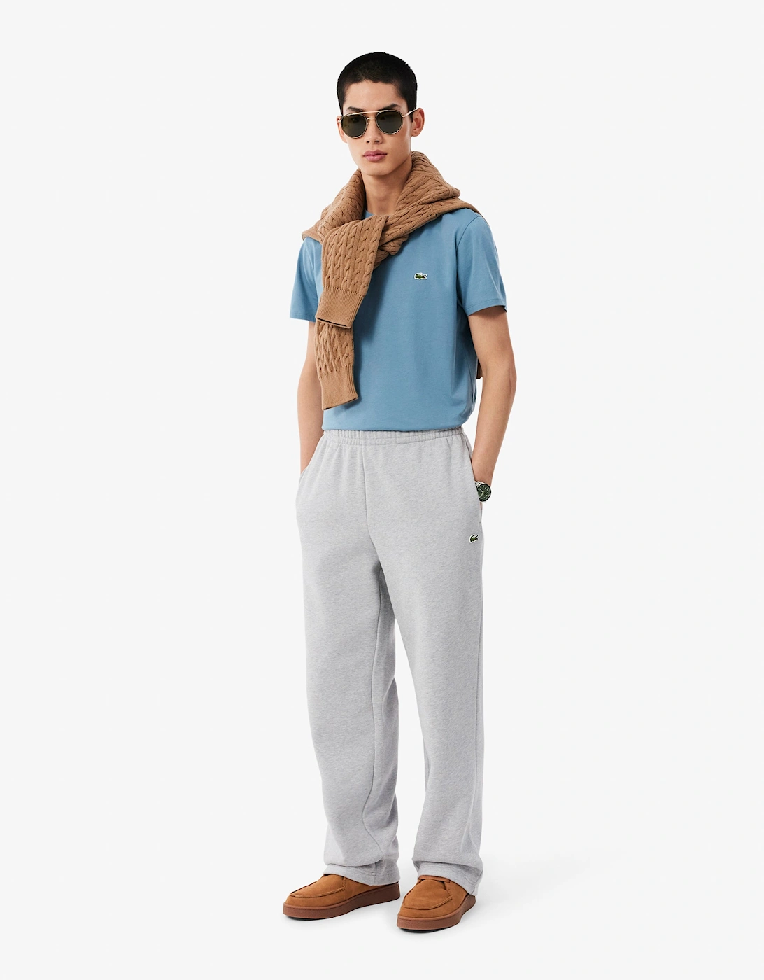 Lacoste Mens Crew Neck Pima Cotton Jersey T-Shirt - Aral 57I