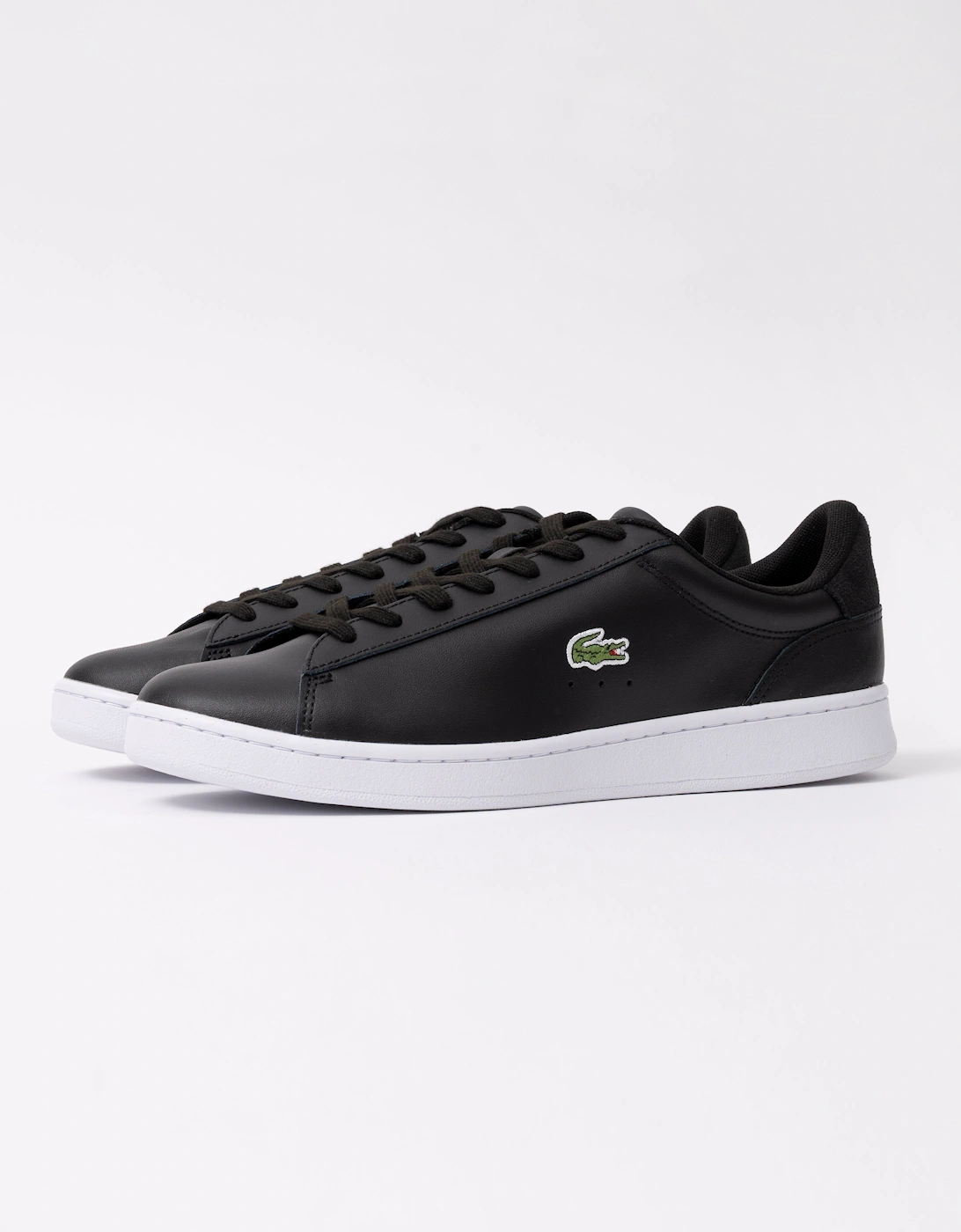 Lacoste Carnaby Leather Mens Trainers - Black/White 312, 7 of 6