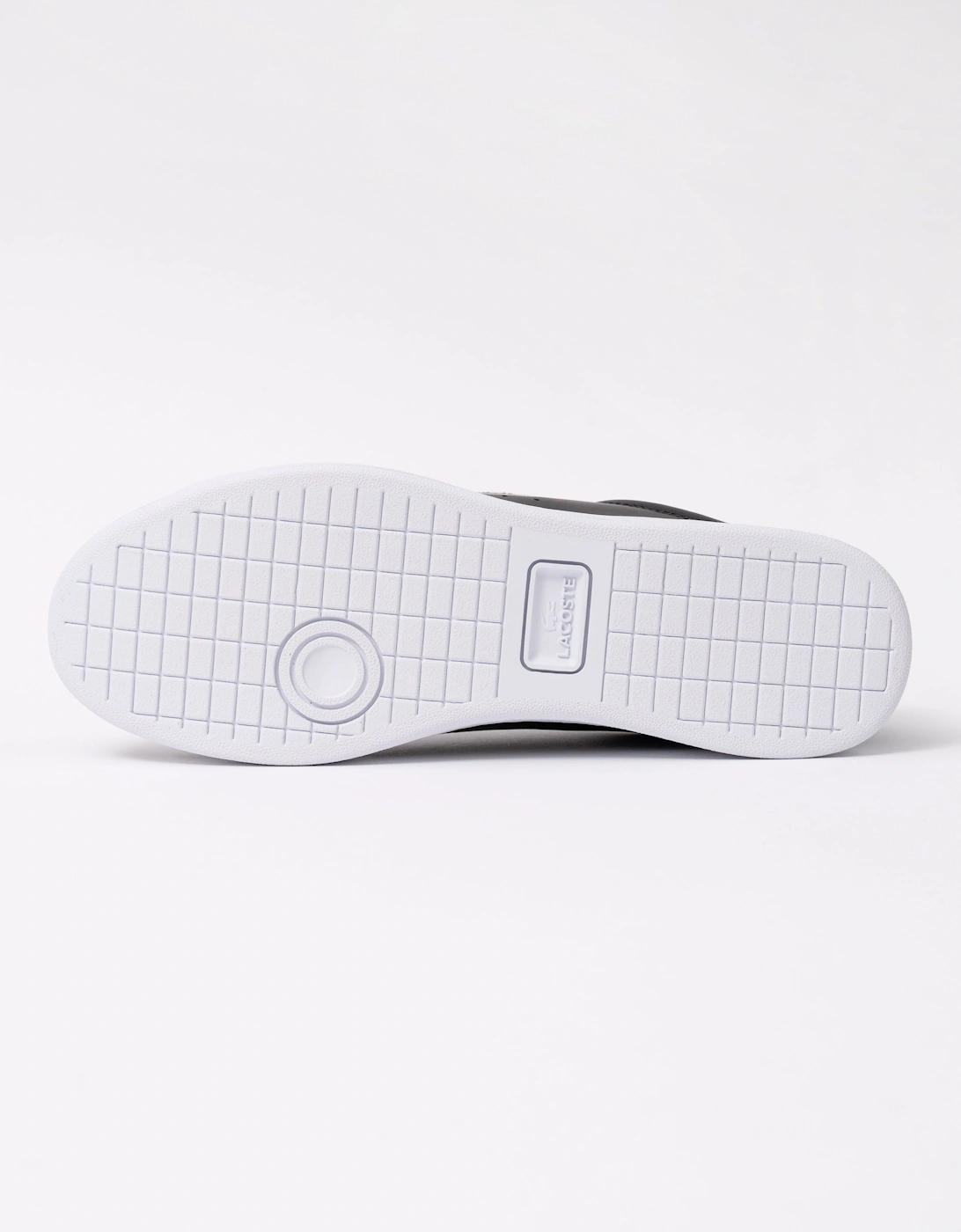 Lacoste Carnaby Leather Mens Trainers - Black/White 312