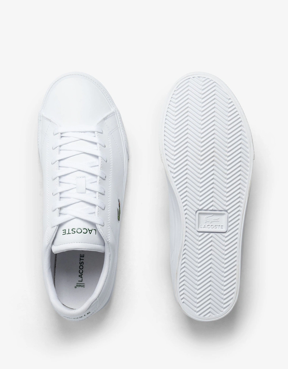 Lacoste Lerond Set Men Vulcanised Trainers - White/White 21G