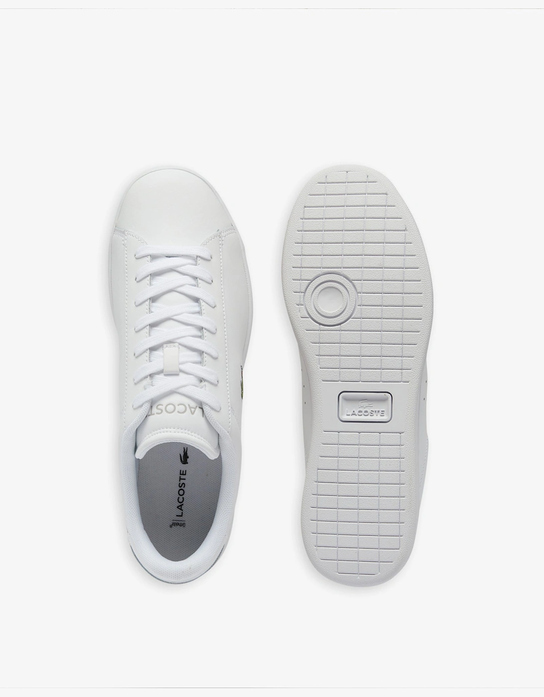 Lacoste Carnaby Set Mens Court Trainers - White/White 21G