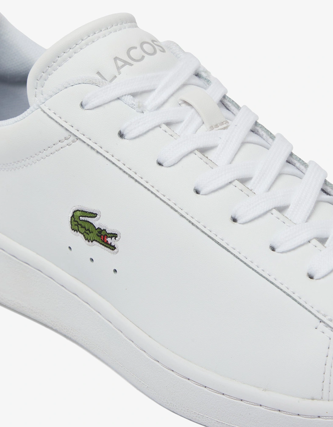 Lacoste Carnaby Leather Mens Trainers - White/Navy 042