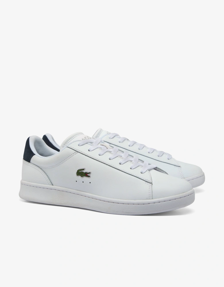 Lacoste Carnaby Leather Mens Trainers - White/Navy 042