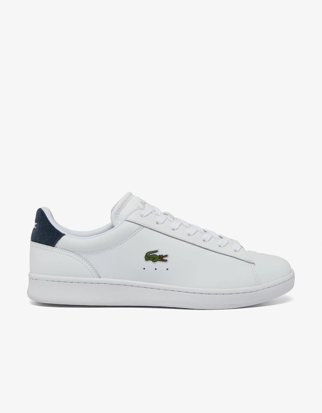 Lacoste Carnaby Leather Mens Trainers - White/Navy 042