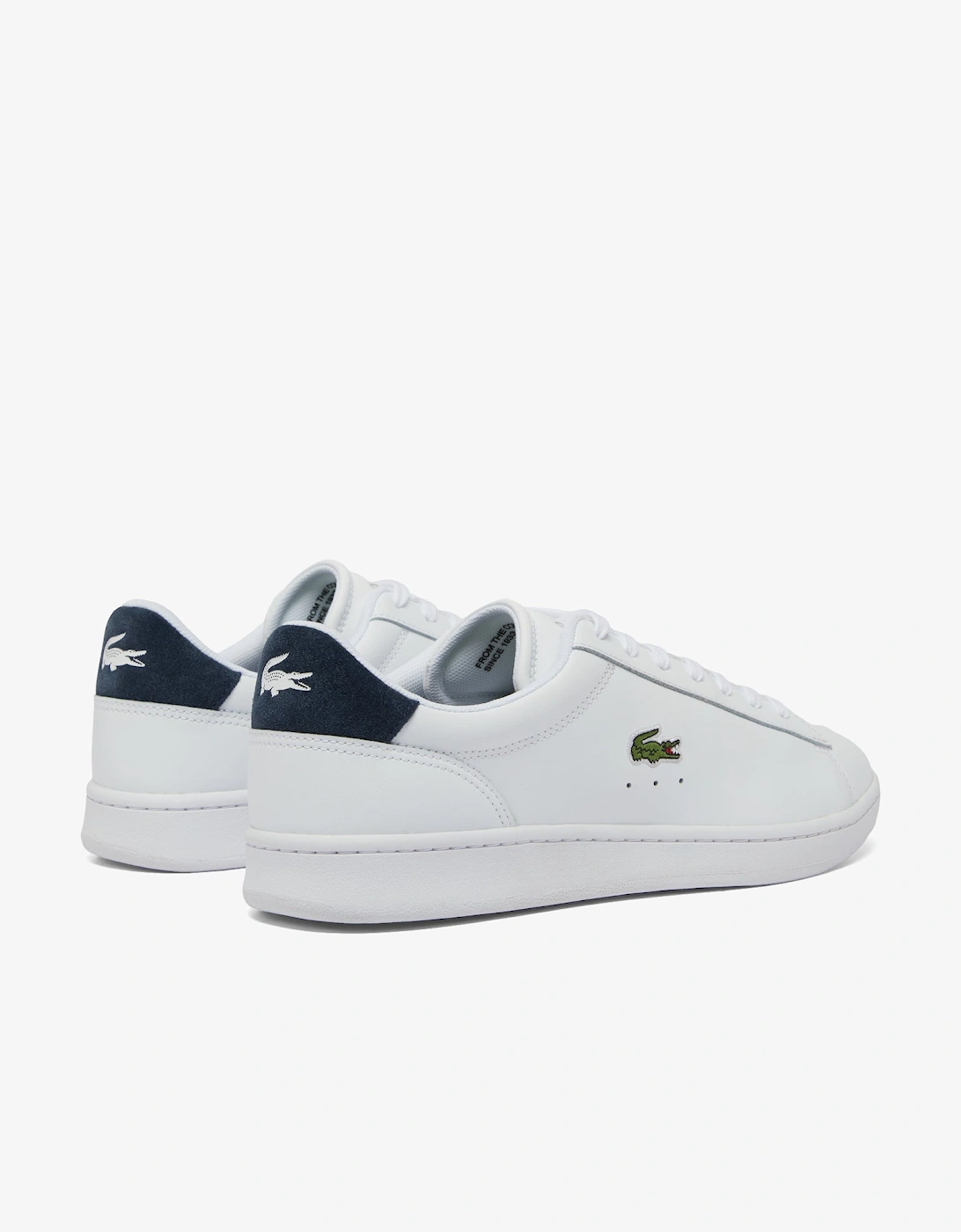 Lacoste Carnaby Leather Mens Trainers - White/Navy 042