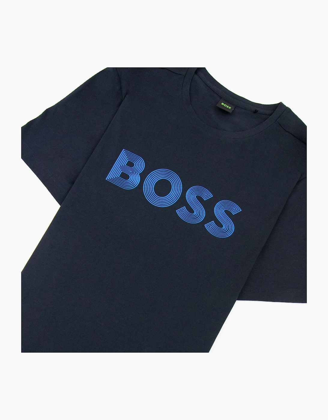 Hugo Boss Tee 6 Logo T Shirt Dark Blue 402