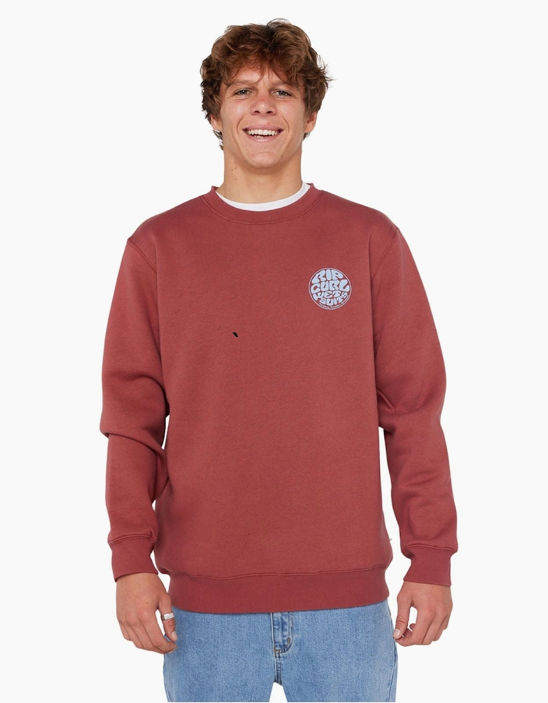 Rip Curl Mens Wetsuit Icon Crew Neck Sweatshirt, 2 of 1