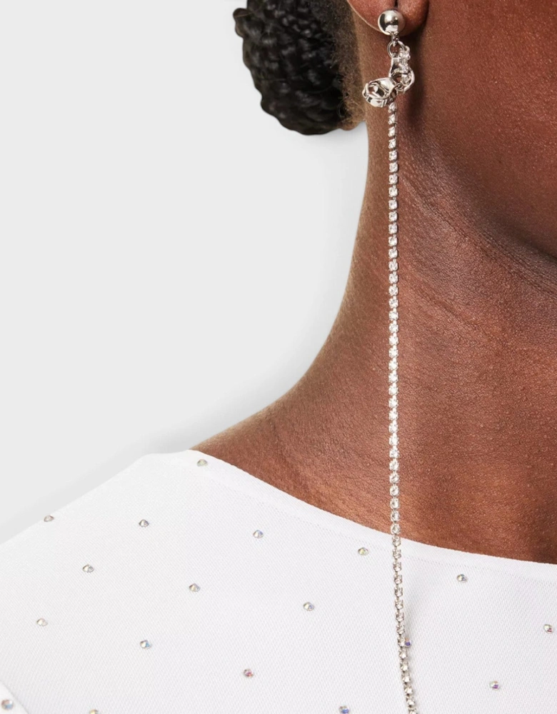 Mia Palladium-Plated Brass Earrings