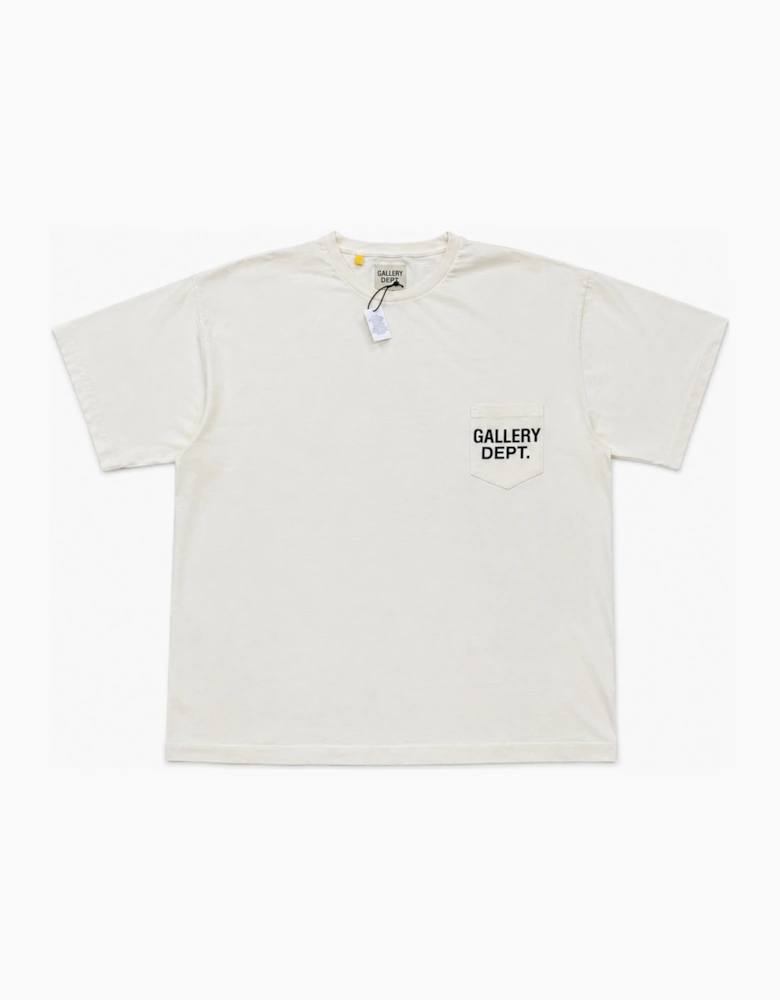 GALLERY DEPT. POCKET LOGO TEE WHITE