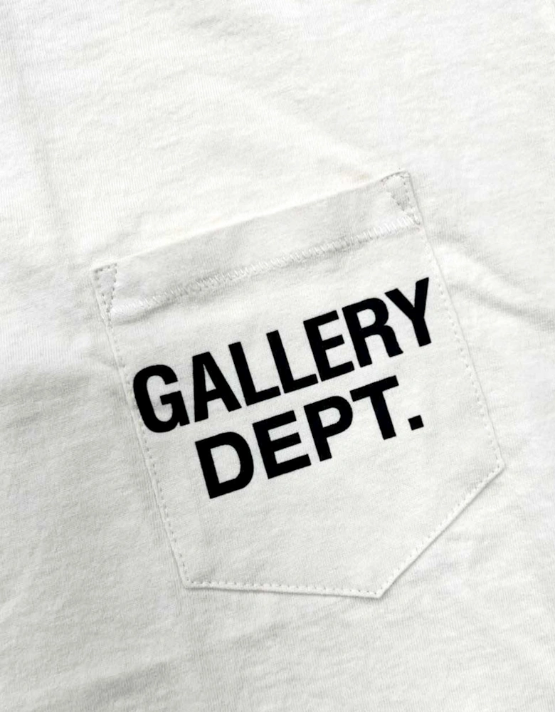 GALLERY DEPT. POCKET LOGO TEE WHITE