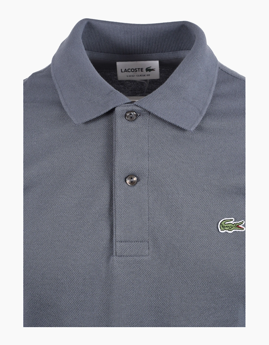 Lacoste L.12.12 Pique Cotton Polo Shirt GREY