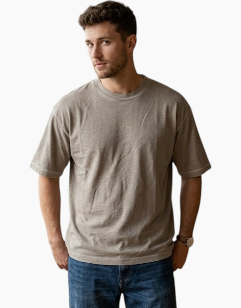 No Boundaries Mens T Shirts Oversized Drop Shoulder Top