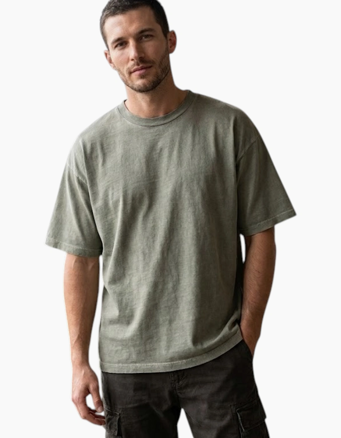No Boundaries Mens T Shirts Oversized Drop Shoulder Top, 3 of 2