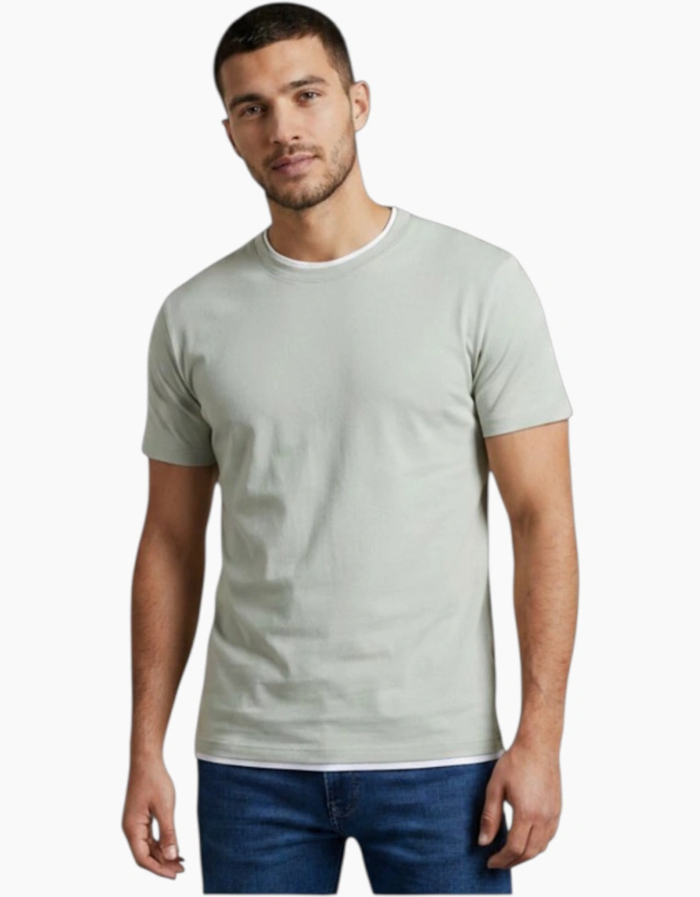 Fisherfield Mens T Shirts Layered Collar Top