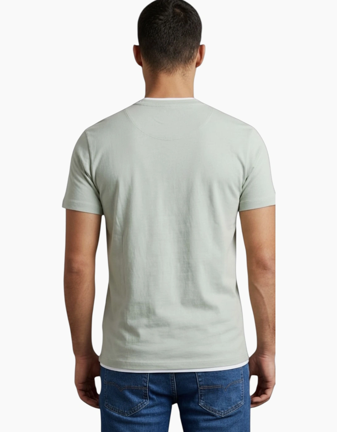 Fisherfield Mens T Shirts Layered Collar Top