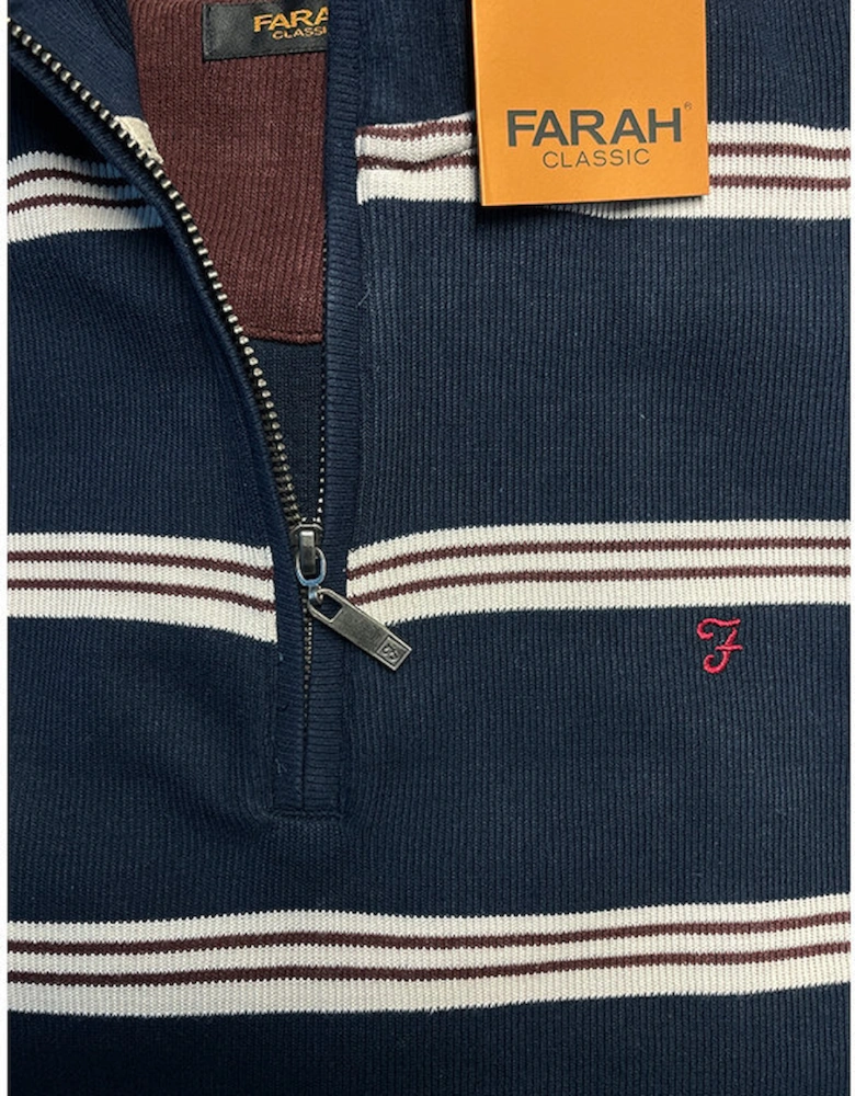 FARAH Mens Winter Jumper Bomber Cotton