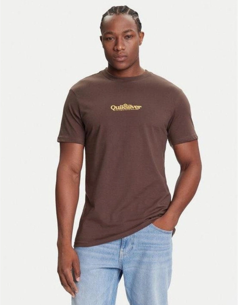 Quiksilver Mens Fineline Crew Neck Short Sleeve T-Shirt