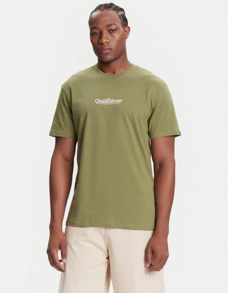 Quiksilver Mens Fineline Crew Neck Short Sleeve T-Shirt