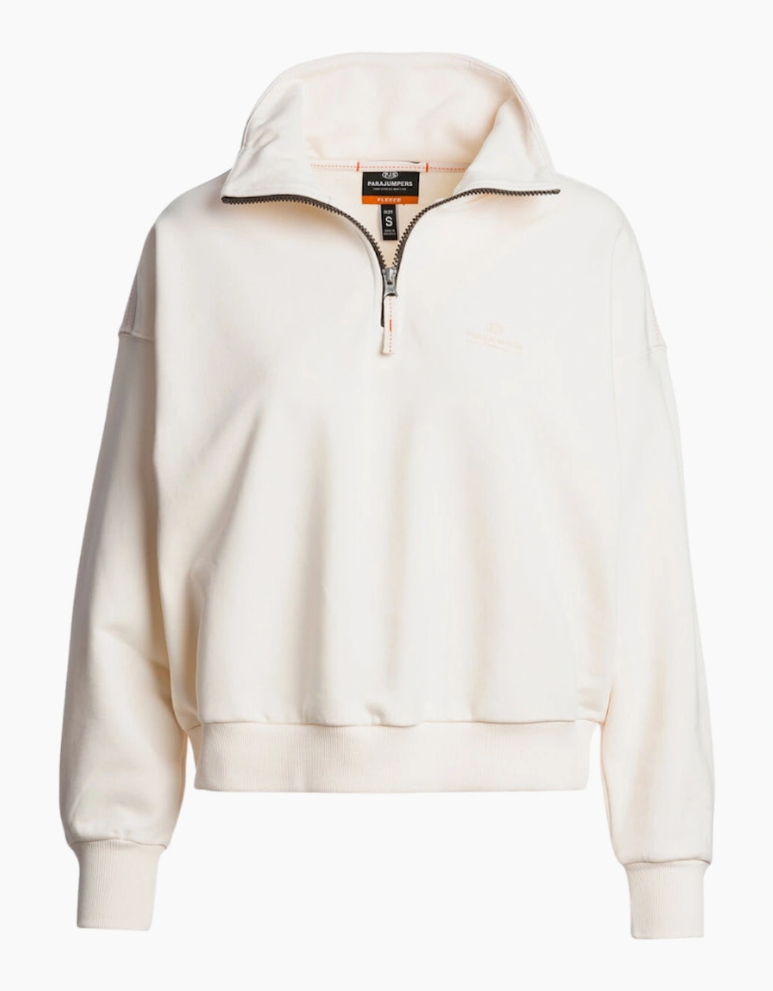 Parajumpers Zendaya Moonbeam White Half-Zip Sweatshirt, 4 of 3