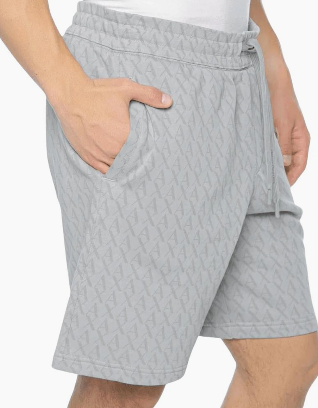 Monogram All Over Grey Short Set