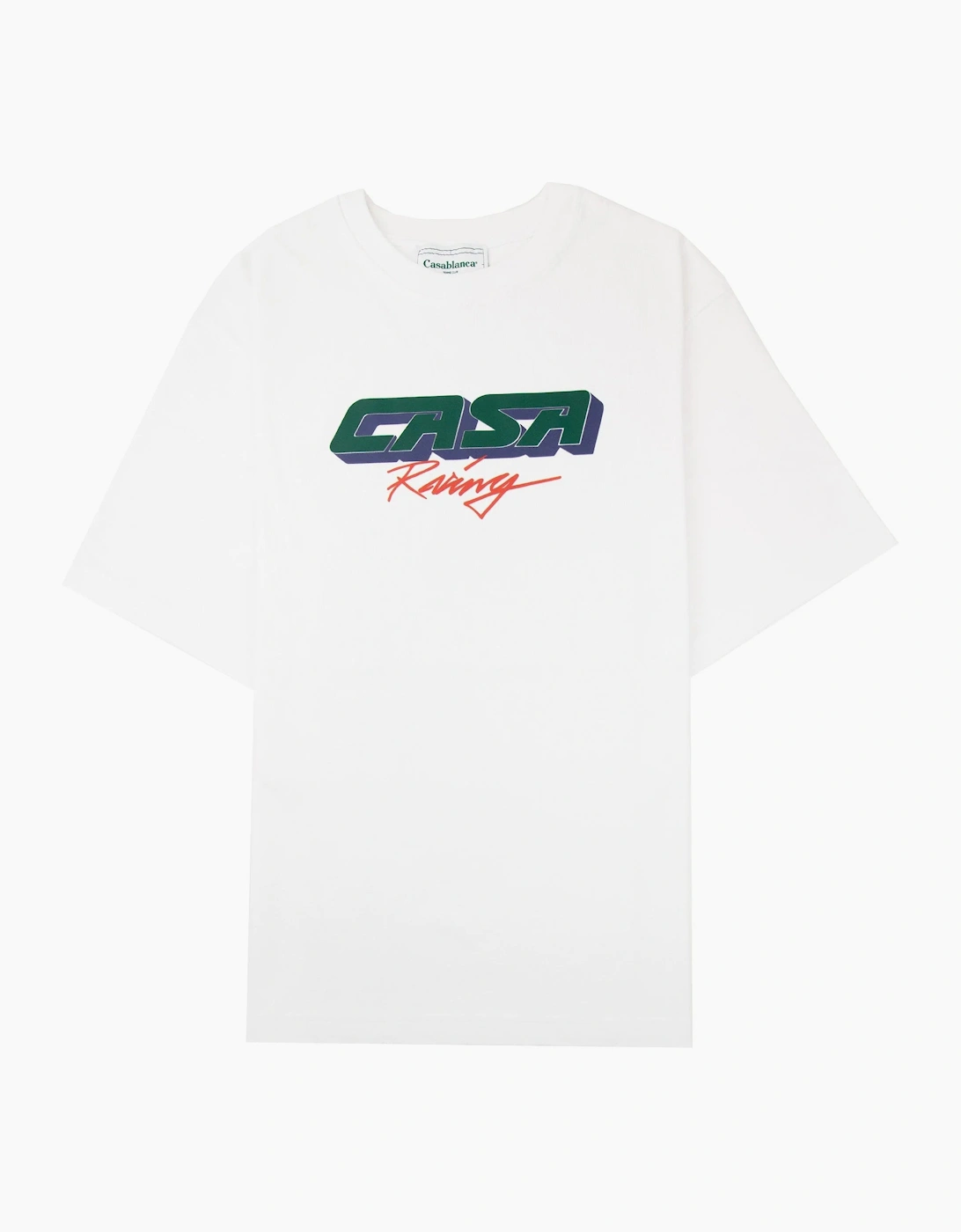 3D Printed Oversized T-Shirt Casa Racing White, 5 of 4