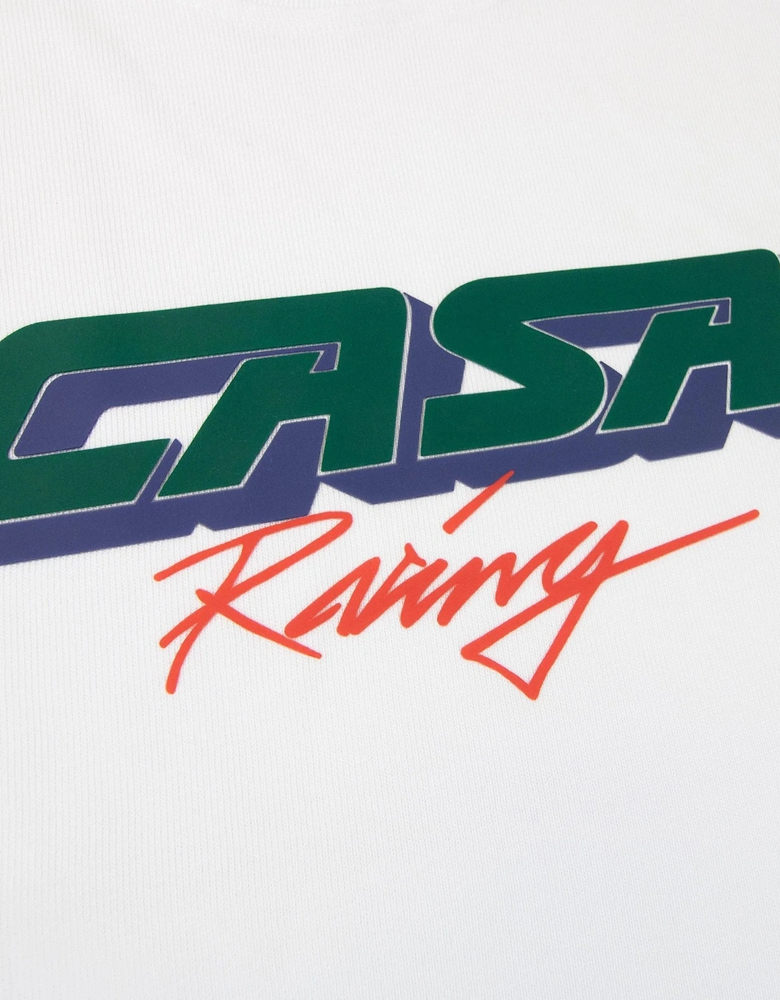 3D Printed Oversized T-Shirt Casa Racing White