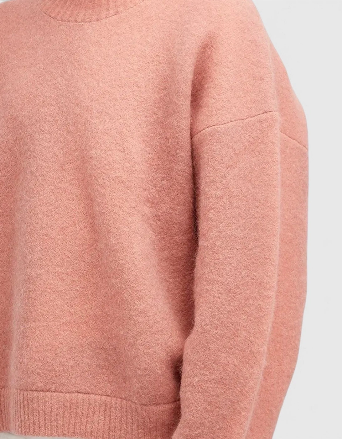 Sprayed Horizons Wool Sweater Sunrise Pink
