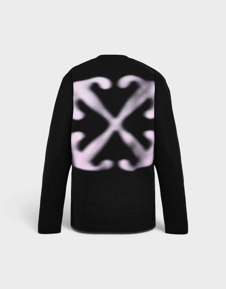 Arrow Skate Long Sleeve T Shirt Black Pink