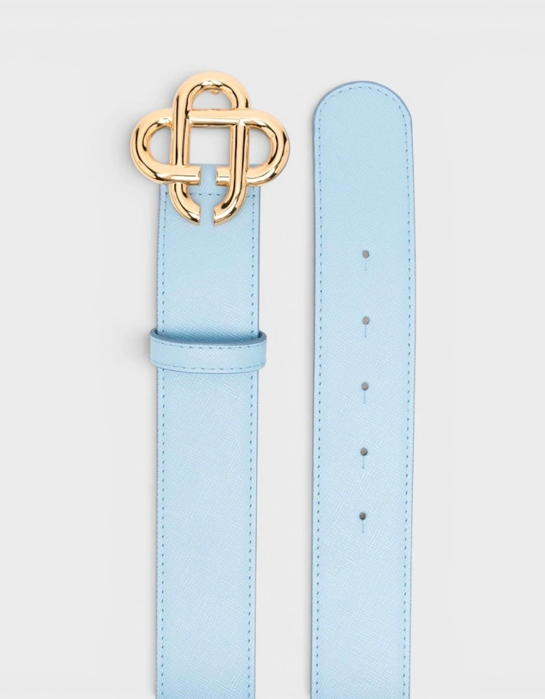 CC Logo Buckle Belt Light Blue