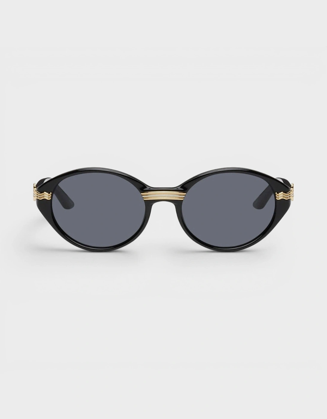 Acetate Cannes Sunglasses Black Gold