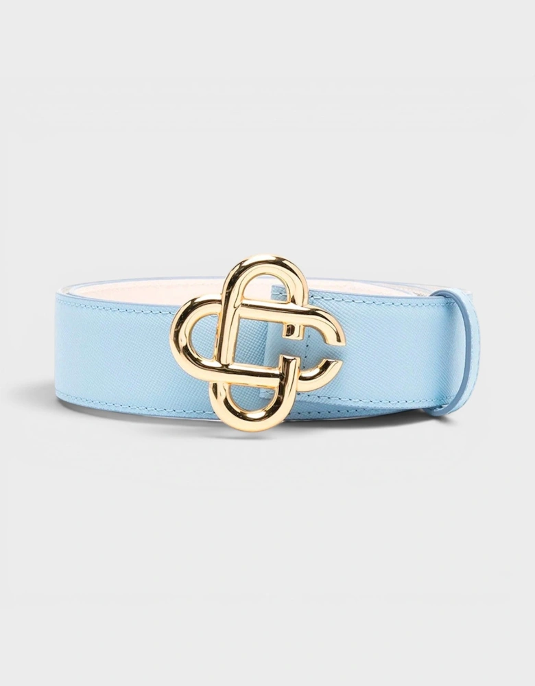 CC Logo Buckle Belt Light Blue