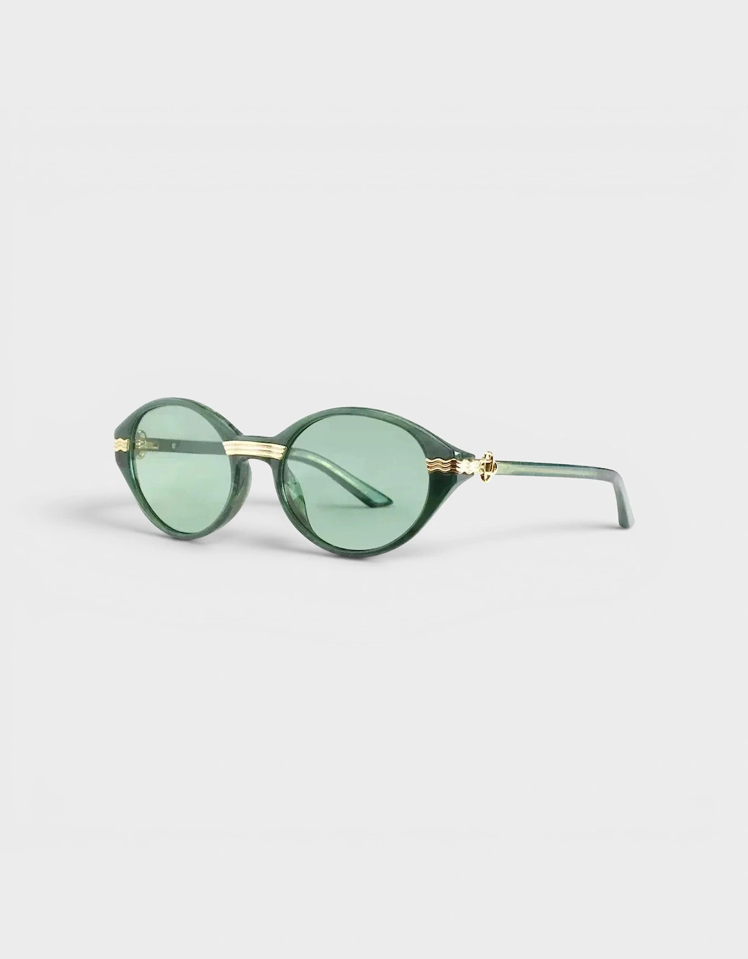 Cannes Sunglasses Green Gold