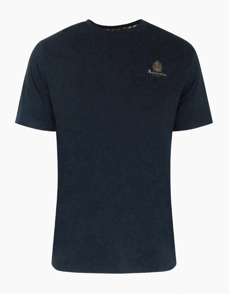 Aquascutum Active Small Logo Navy Blue T-Shirt
