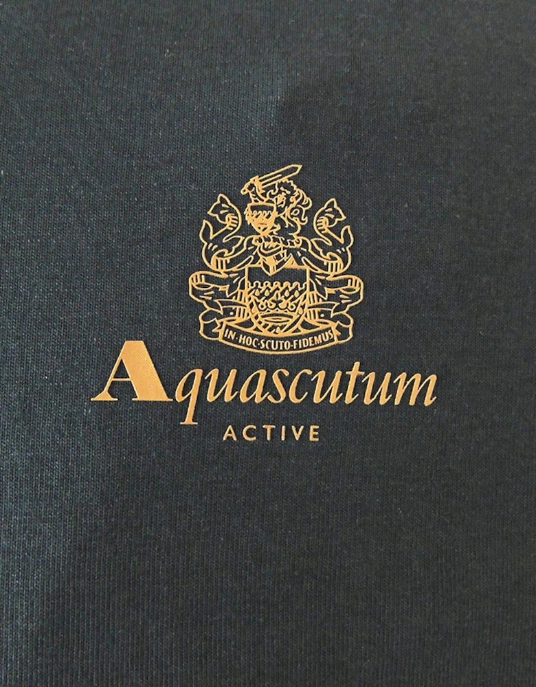 Aquascutum Active Small Logo Navy Blue T-Shirt