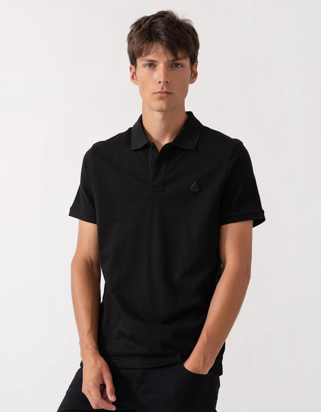 Moose Knuckles Mens Yul Polo Shirt - Black 292, 5 of 4