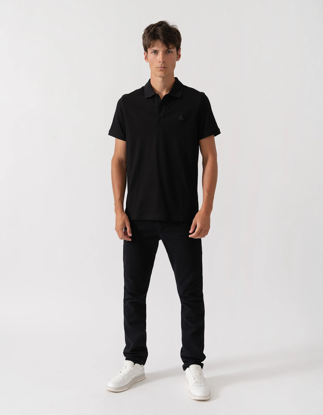 Moose Knuckles Mens Yul Polo Shirt - Black 292