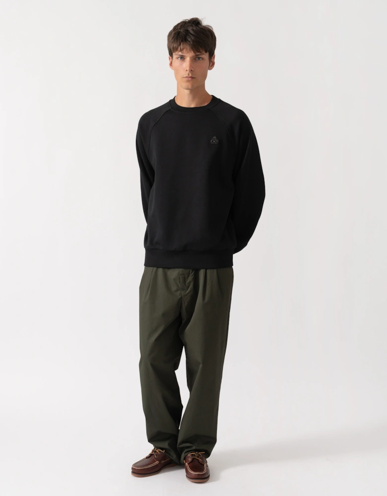 Moose Knuckles Mens Yul Crewneck Sweatshirt - Black 292