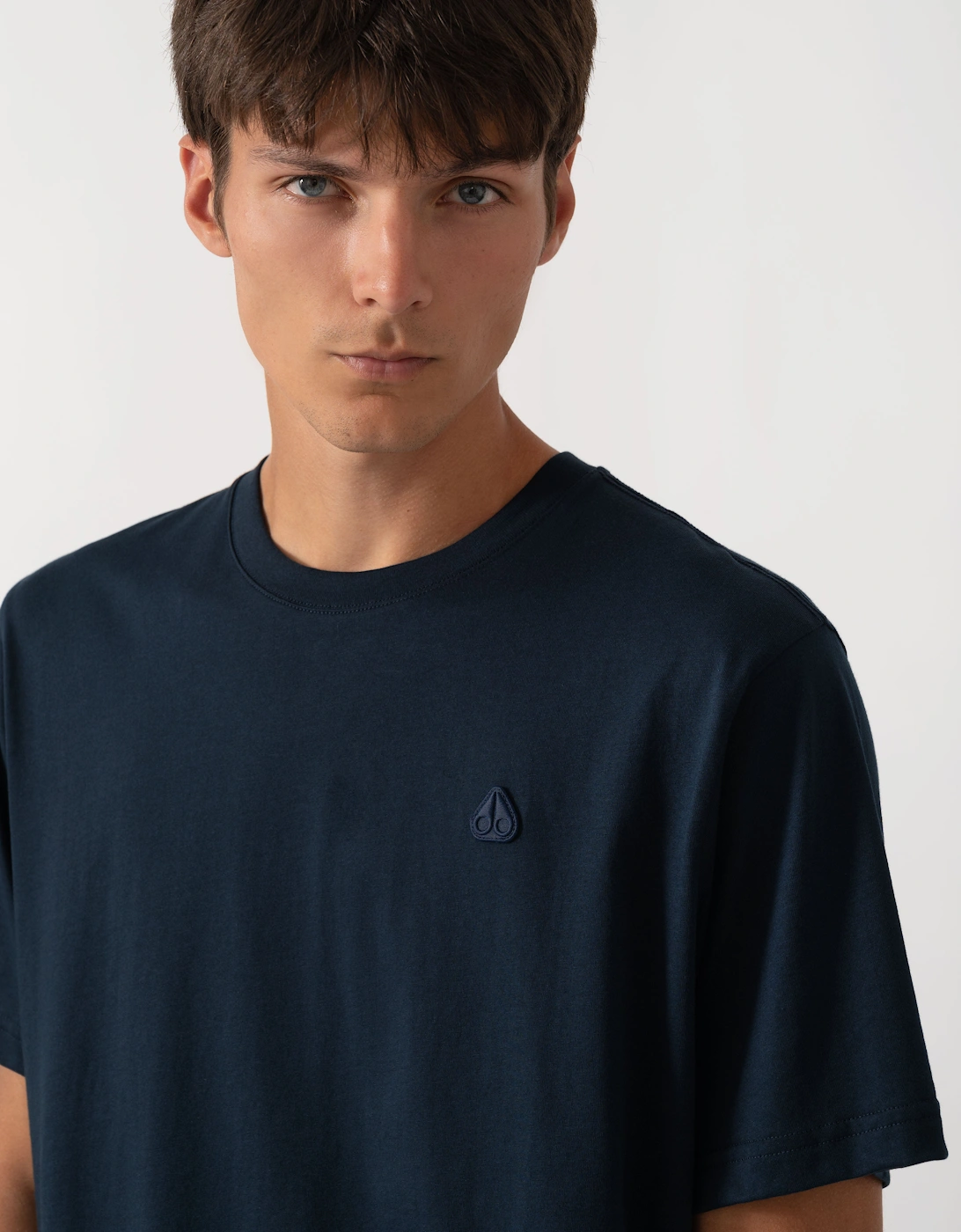 Moose Knuckles Mens Yul Classic T-Shirt - Navy 833