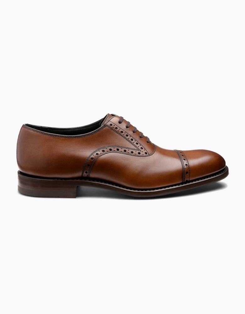 LOAKE KELLAR OXFORD SEMI BROGUE CEDAR