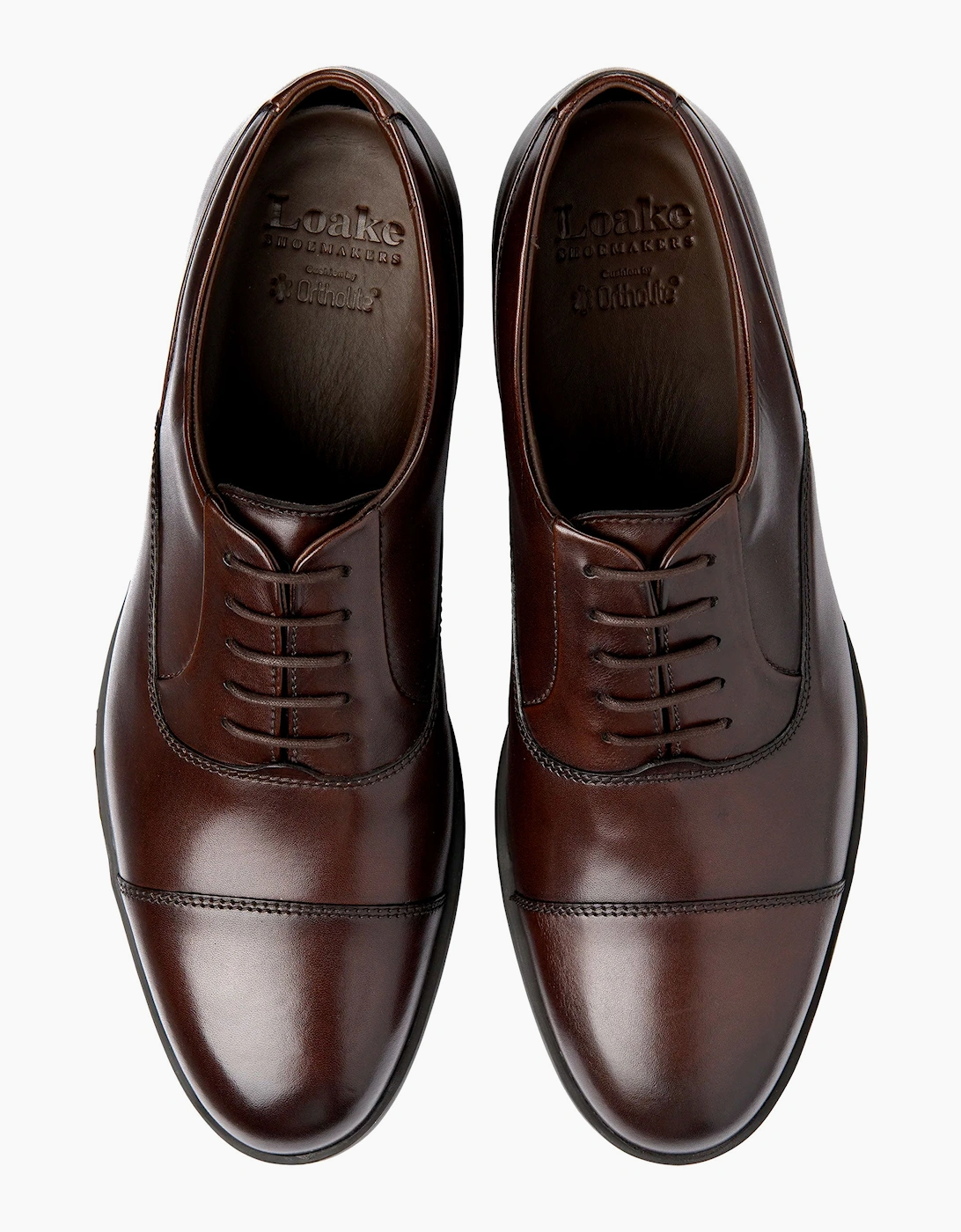 LOAKE ARMSTRONG OXFORD SHOE DARK BROWN