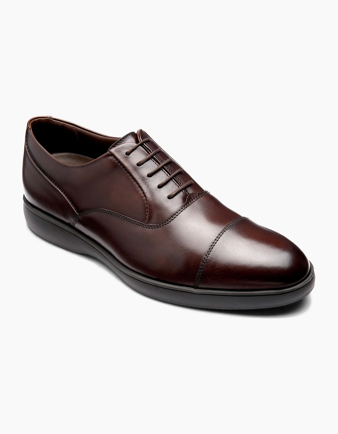LOAKE ARMSTRONG OXFORD SHOE DARK BROWN
