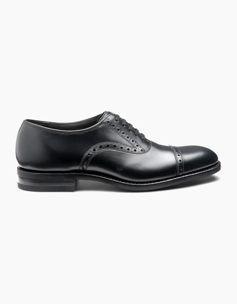 LOAKE KELLAR OXFORD SEMI BROGUE BLACK