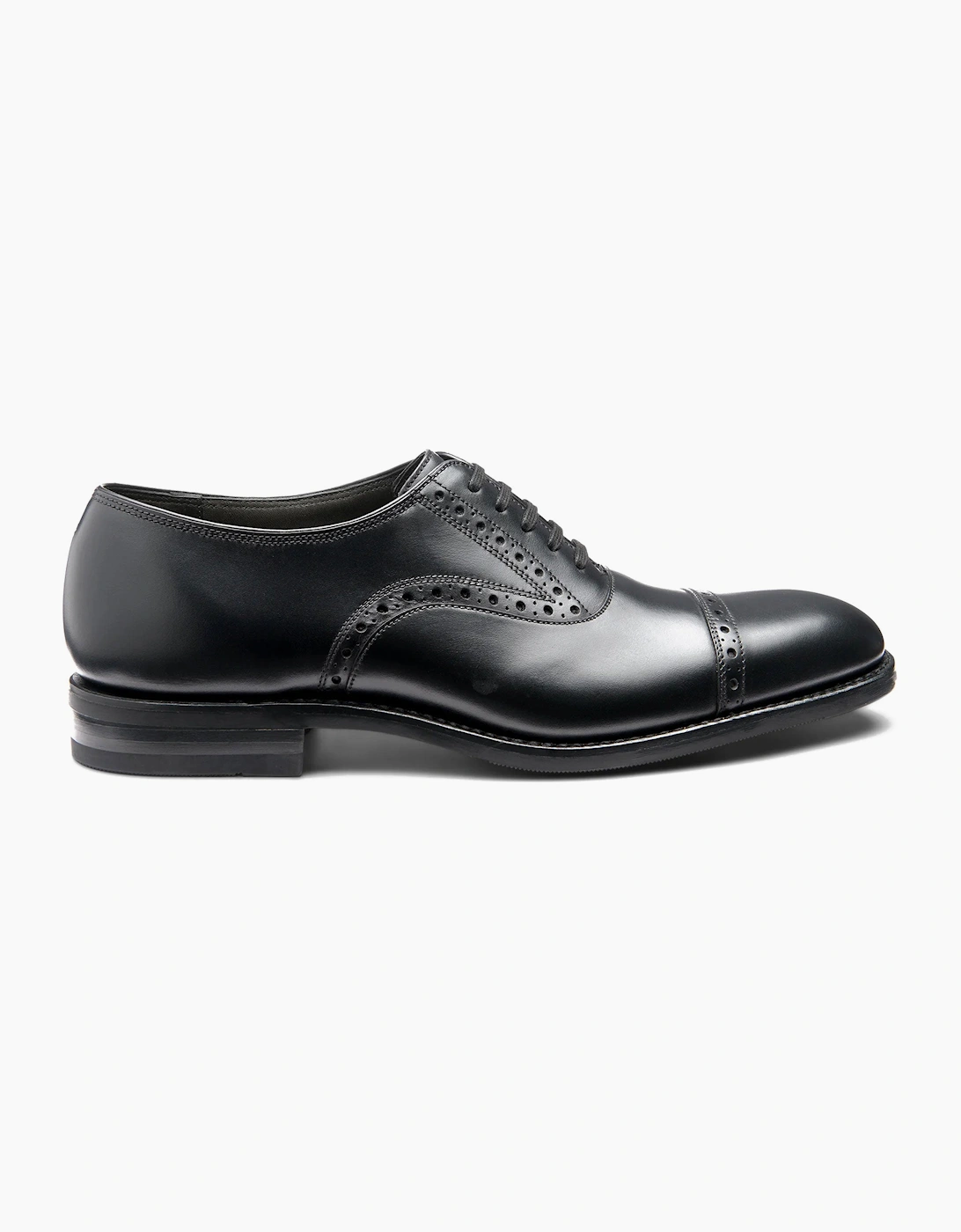 LOAKE KELLAR OXFORD SEMI BROGUE BLACK, 4 of 3