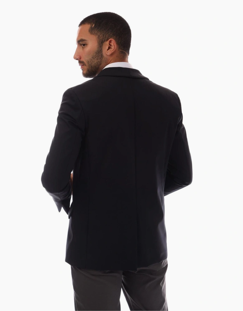 Womens Jetsetter Solid Patterned Shawl Collar Blazer