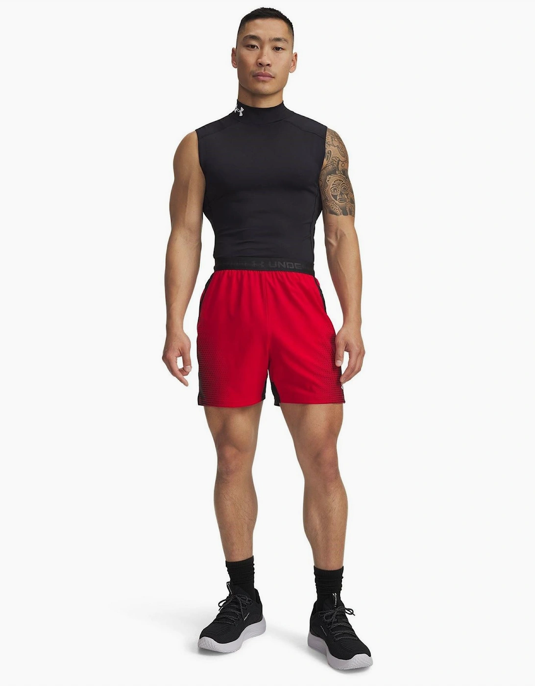 Gradient Print Bermuda Shorts with Elasticated Waistband