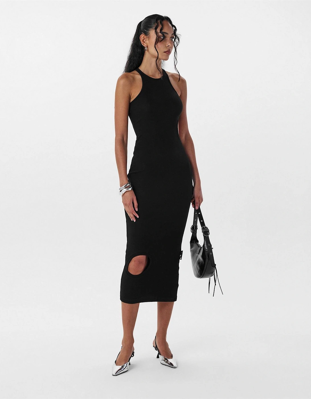 Off Ribbed Dress