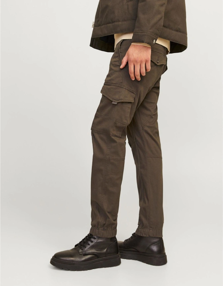 Paul Cargo Ribbed Hem Straight Leg Pants