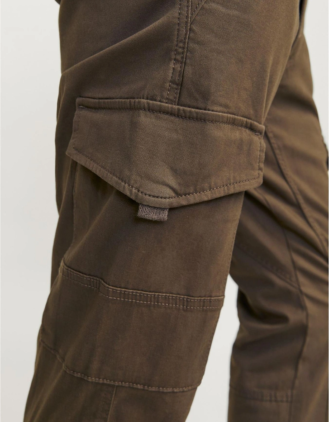 Paul Cargo Ribbed Hem Straight Leg Pants